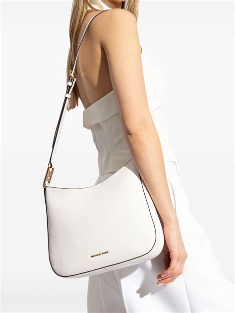 michael kors leather front zip pocket shoulder bag|Michael Kors kensington shoulder bag.